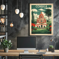 Comala Colima Vintage Travel Poster PosterGoat