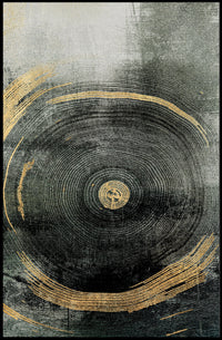 Concentric Tree Rings Abstract Artwork Poster PosterGoat