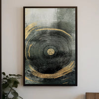 Concentric Tree Rings Abstract Artwork Poster PosterGoat
