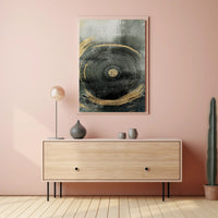 Concentric Tree Rings Abstract Artwork Poster PosterGoat