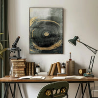 Concentric Tree Rings Abstract Artwork Poster PosterGoat