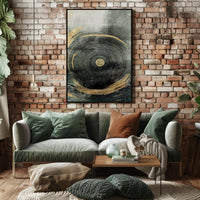 Concentric Tree Rings Abstract Artwork Poster PosterGoat