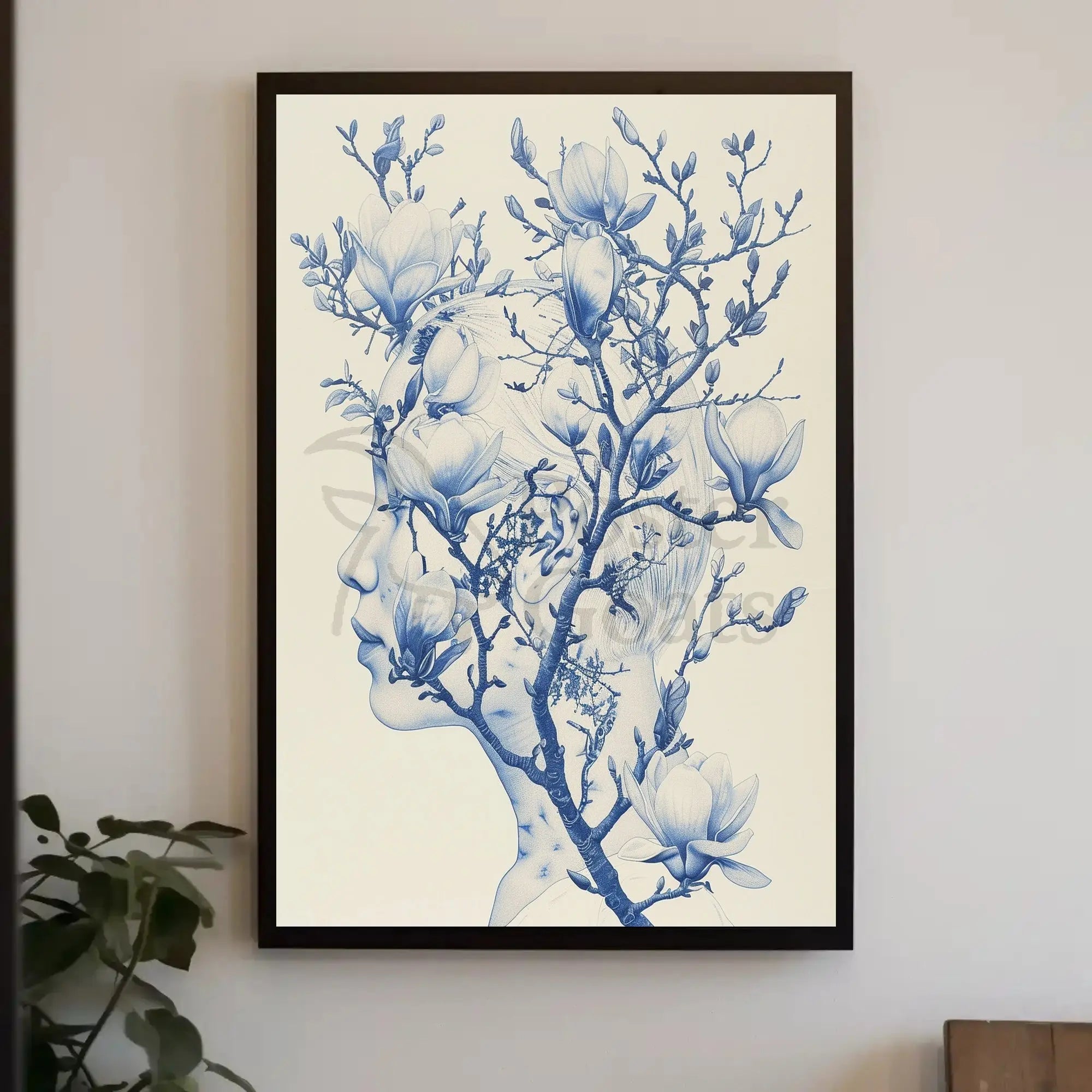 Connection of Humanity and Nature in Artistic Poster PosterGoat