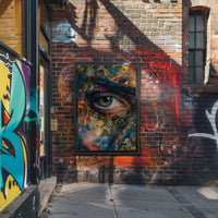 Contemporary Abstract Eye Art Expressionism Poster PosterGoat