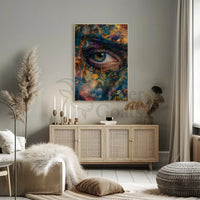 Contemporary Abstract Eye Art Expressionism Poster PosterGoat