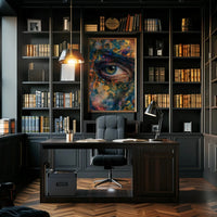 Contemporary Abstract Eye Art Expressionism Poster PosterGoat