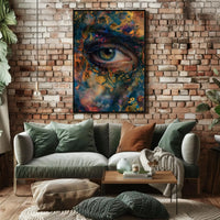 Contemporary Abstract Eye Art Expressionism Poster PosterGoat