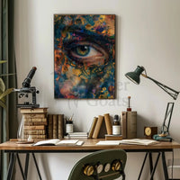 Contemporary Abstract Eye Art Expressionism Poster PosterGoat