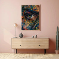 Contemporary Abstract Eye Art Expressionism Poster PosterGoat
