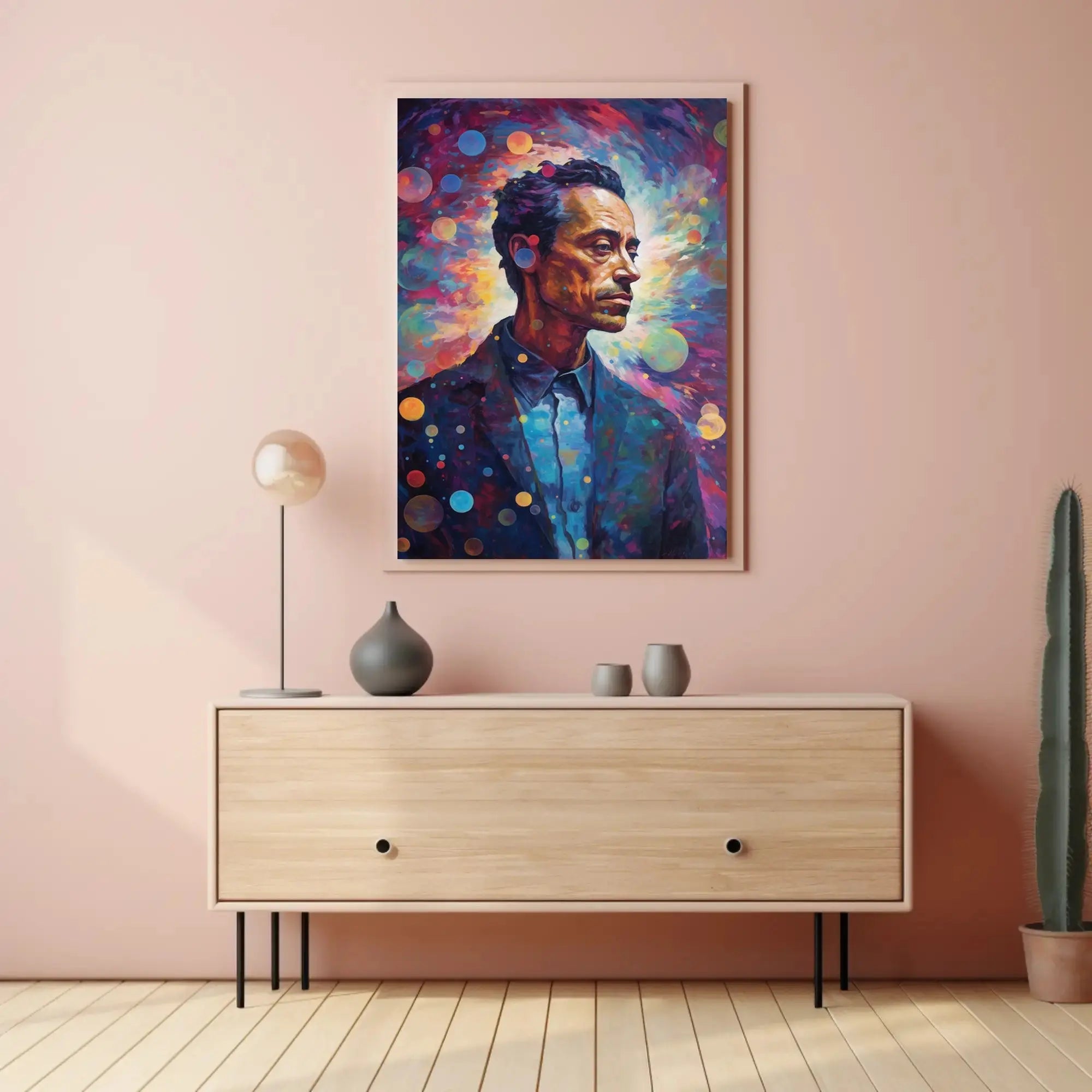 Contemporary Portrait of Dreams: Abstract Artistic Poster PosterGoat