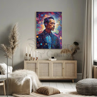 Contemporary Portrait of Dreams: Abstract Artistic Poster PosterGoat