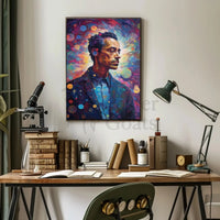 Contemporary Portrait of Dreams: Abstract Artistic Poster PosterGoat