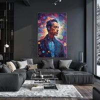 Contemporary Portrait of Dreams: Abstract Artistic Poster PosterGoat