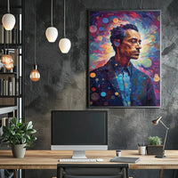 Contemporary Portrait of Dreams: Abstract Artistic Poster PosterGoat