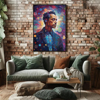 Contemporary Portrait of Dreams: Abstract Artistic Poster PosterGoat