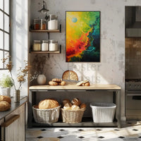 Cosmic Chaos Abstract Art Print Poster PosterGoat