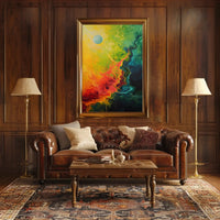 Cosmic Chaos Abstract Art Print Poster PosterGoat