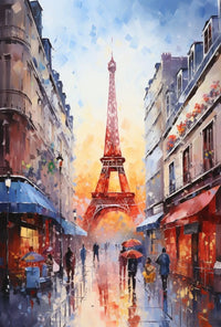 Cosmic Dreamscape: Abstract, Colorful Sky Art Poster PosterGoat