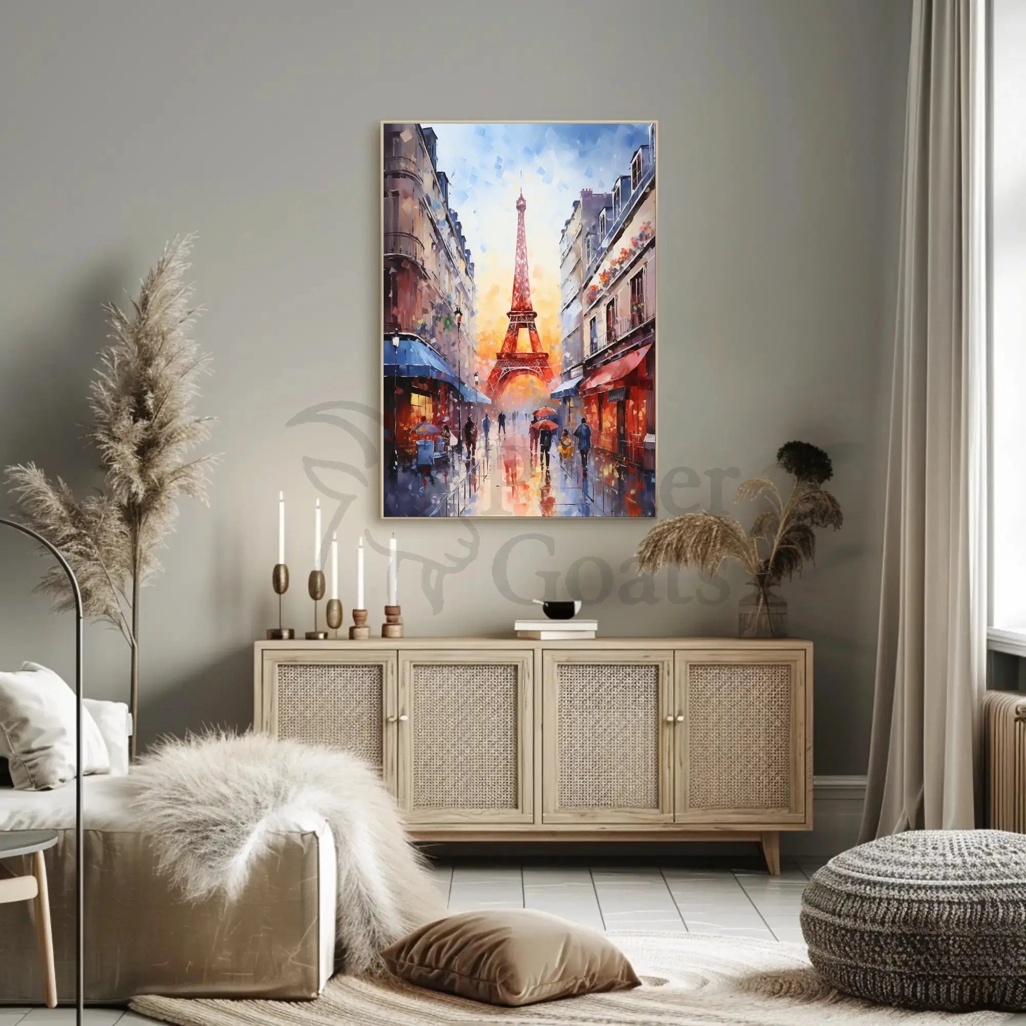 Cosmic Dreamscape: Abstract, Colorful Sky Art Poster PosterGoat