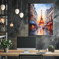 Cosmic Dreamscape: Abstract, Colorful Sky Art Poster PosterGoat