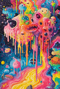 Cosmic Kaleidoscope Dreams Abstract Artistic Poster PosterGoat