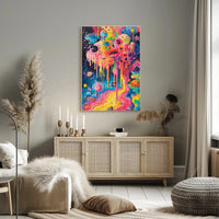 Cosmic Kaleidoscope Dreams Abstract Artistic Poster PosterGoat