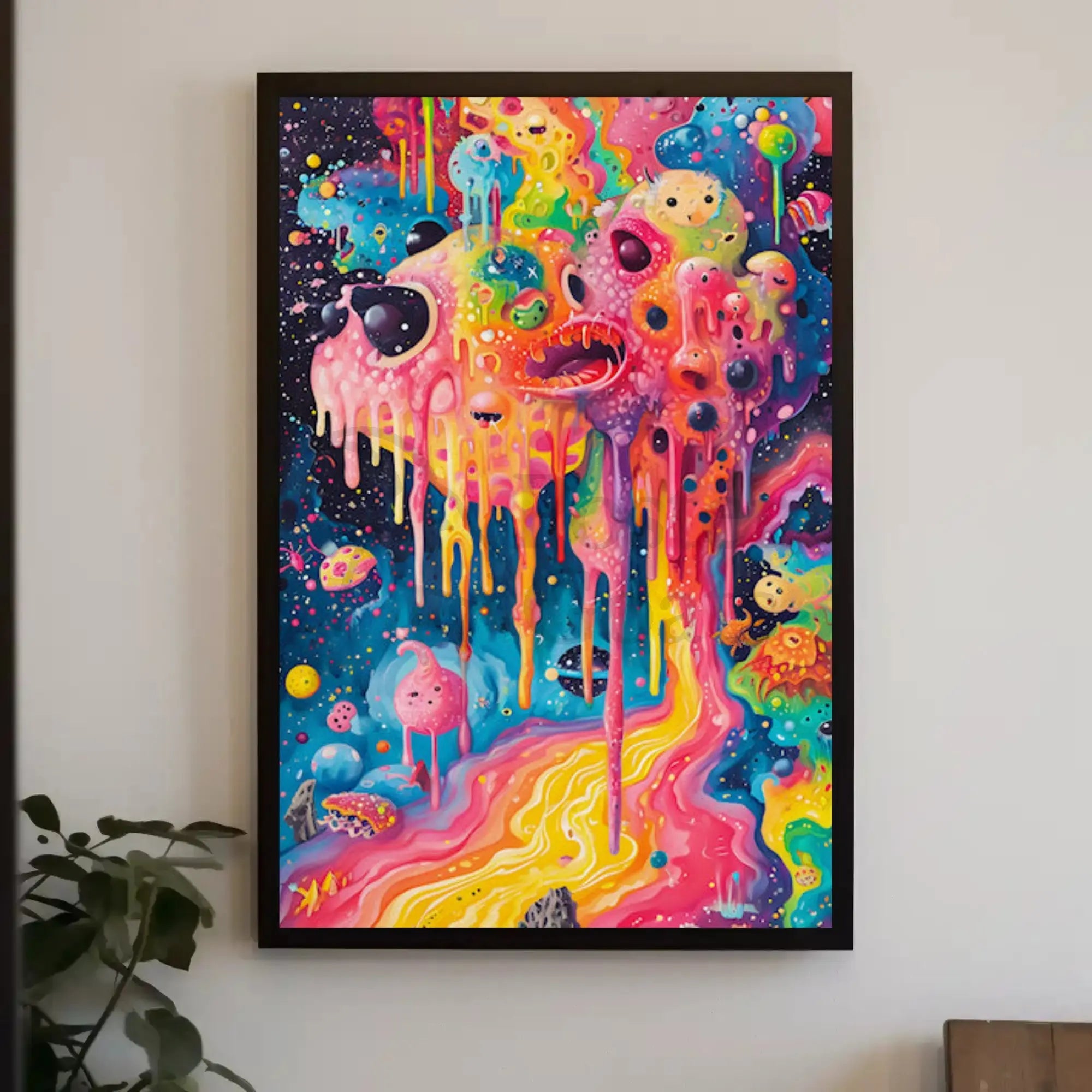 Cosmic Kaleidoscope Dreams Abstract Artistic Poster PosterGoat
