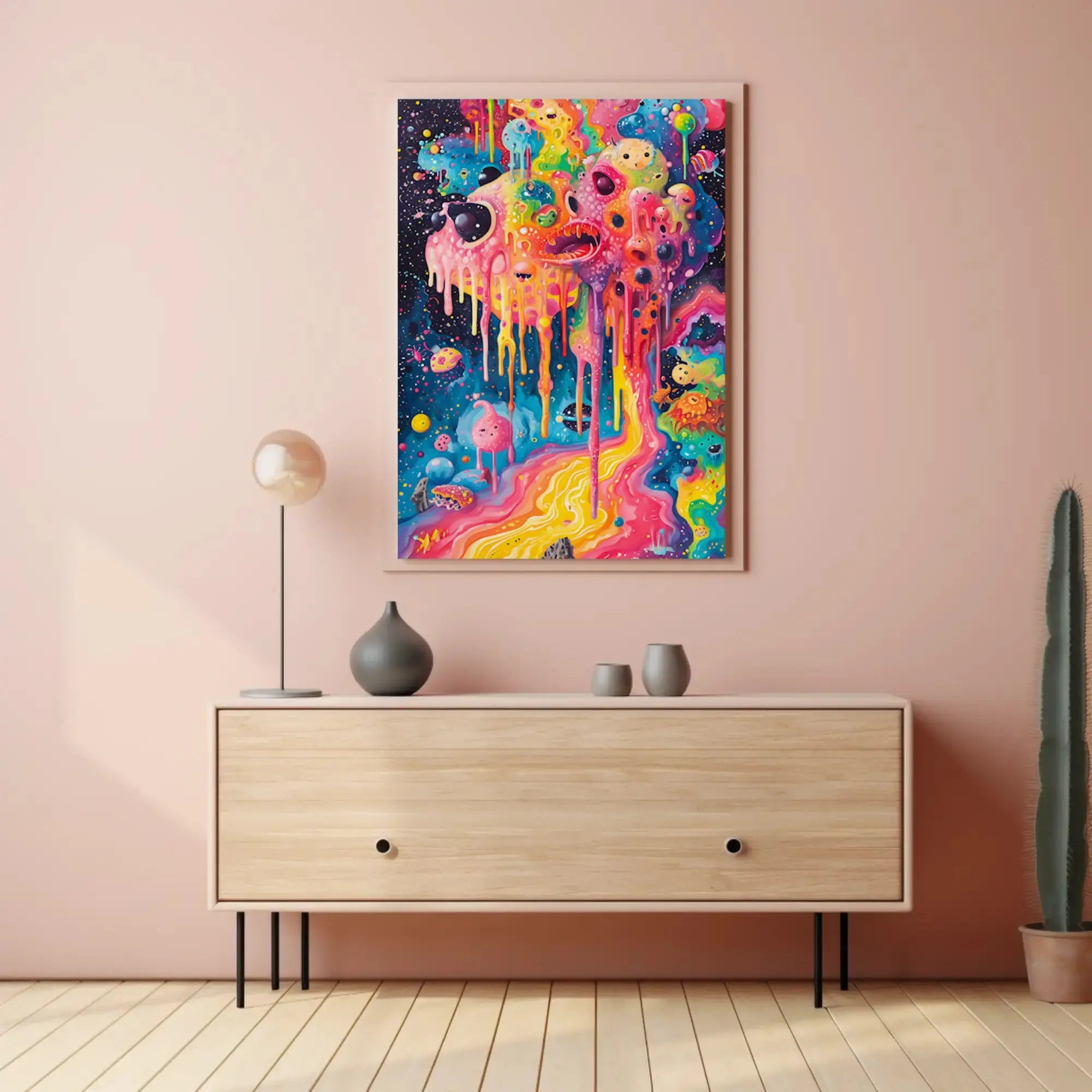 Cosmic Kaleidoscope Dreams Abstract Artistic Poster PosterGoat