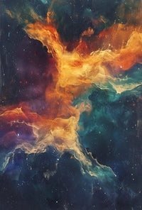 Cosmic Nebula Abstract Art Print – Artistic Poster PosterGoat