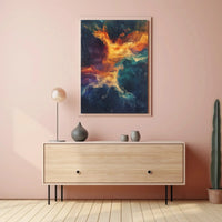 Cosmic Nebula Abstract Art Print – Artistic Poster PosterGoat
