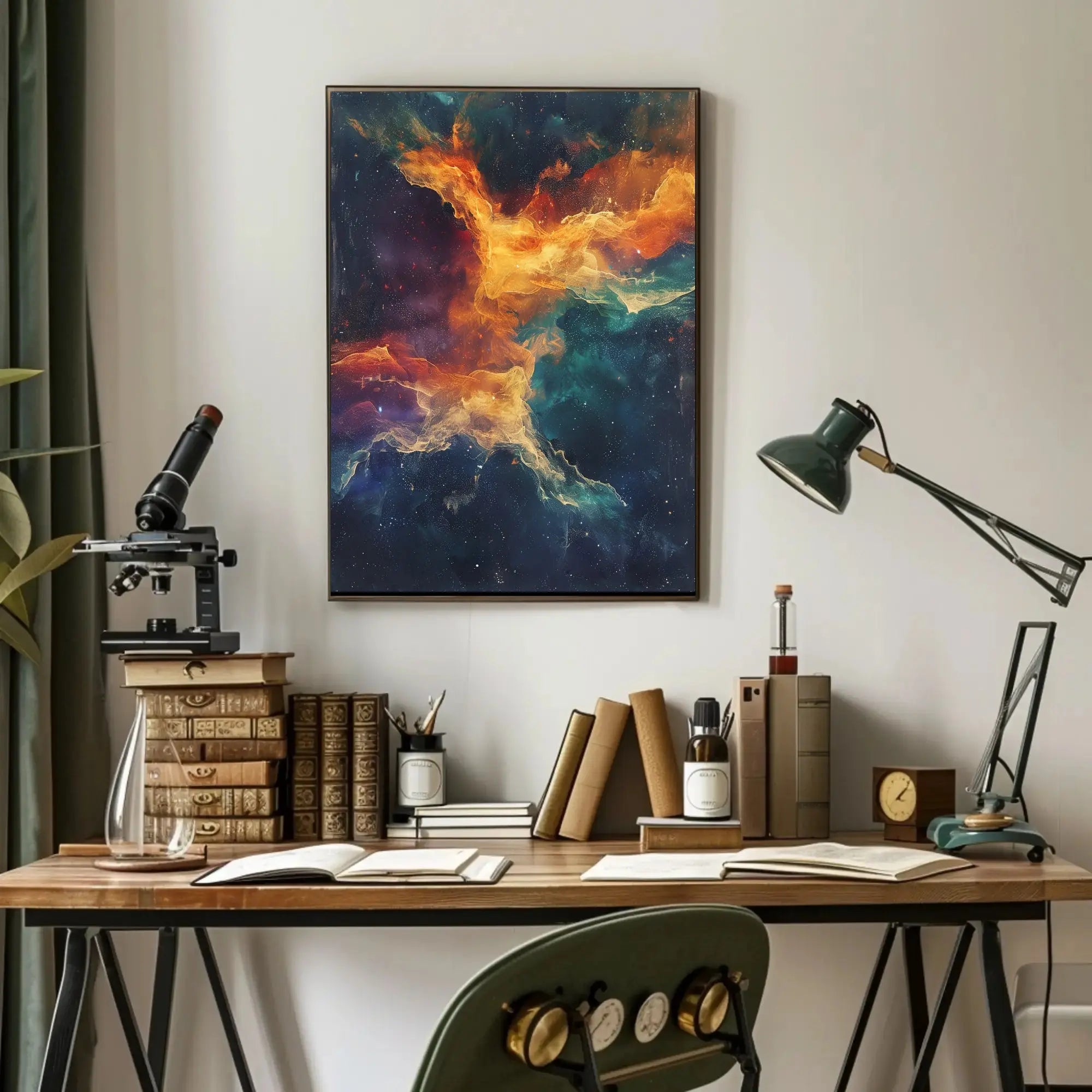 Cosmic Nebula Abstract Art Print – Artistic Poster PosterGoat