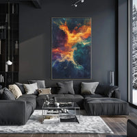 Cosmic Nebula Abstract Art Print – Artistic Poster PosterGoat