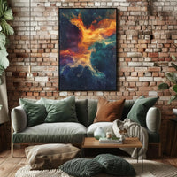 Cosmic Nebula Abstract Art Print – Artistic Poster PosterGoat