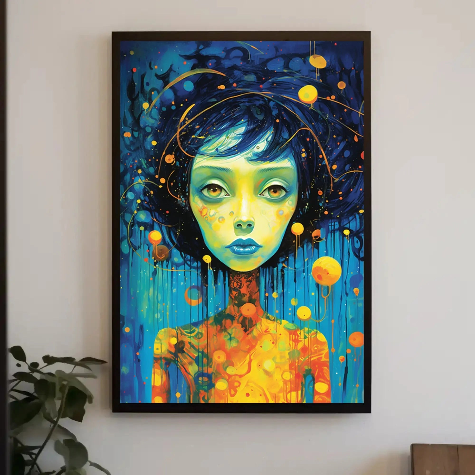 Cosmic Portrait Surreal Beauty Abstract, Artistic, or Pop Culture Poster PosterGoat
