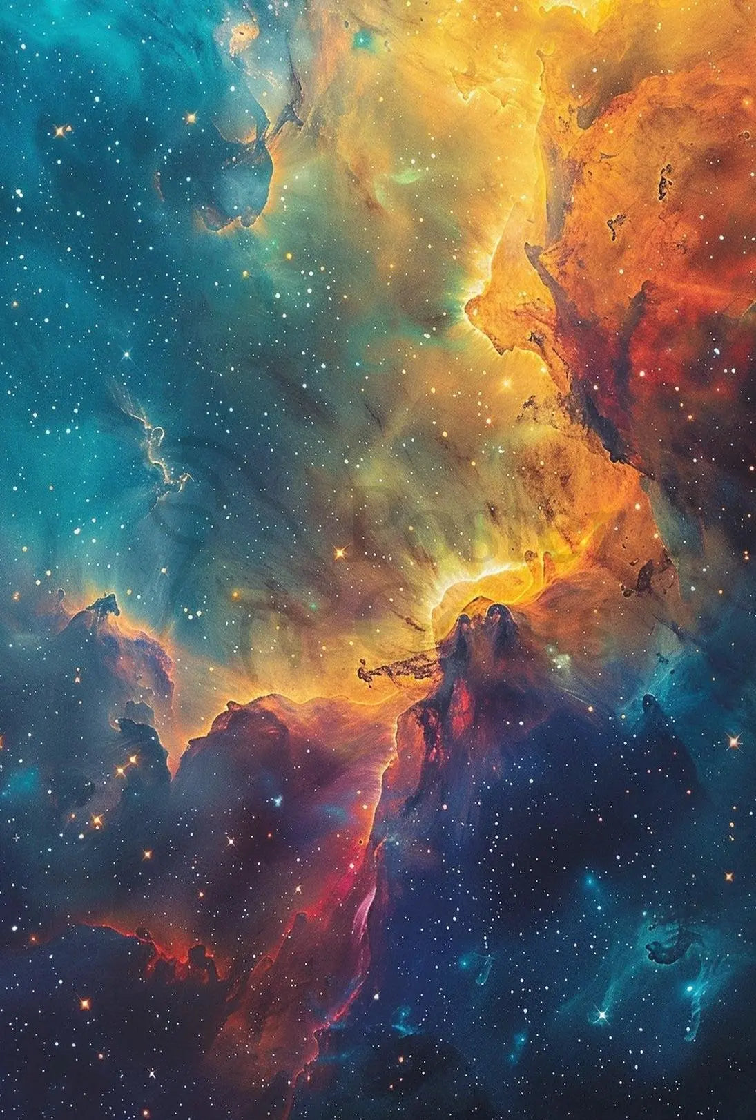 Cosmic Wonder Digital Print: Abstract, Artistic, or Pop Culture Poster PosterGoat