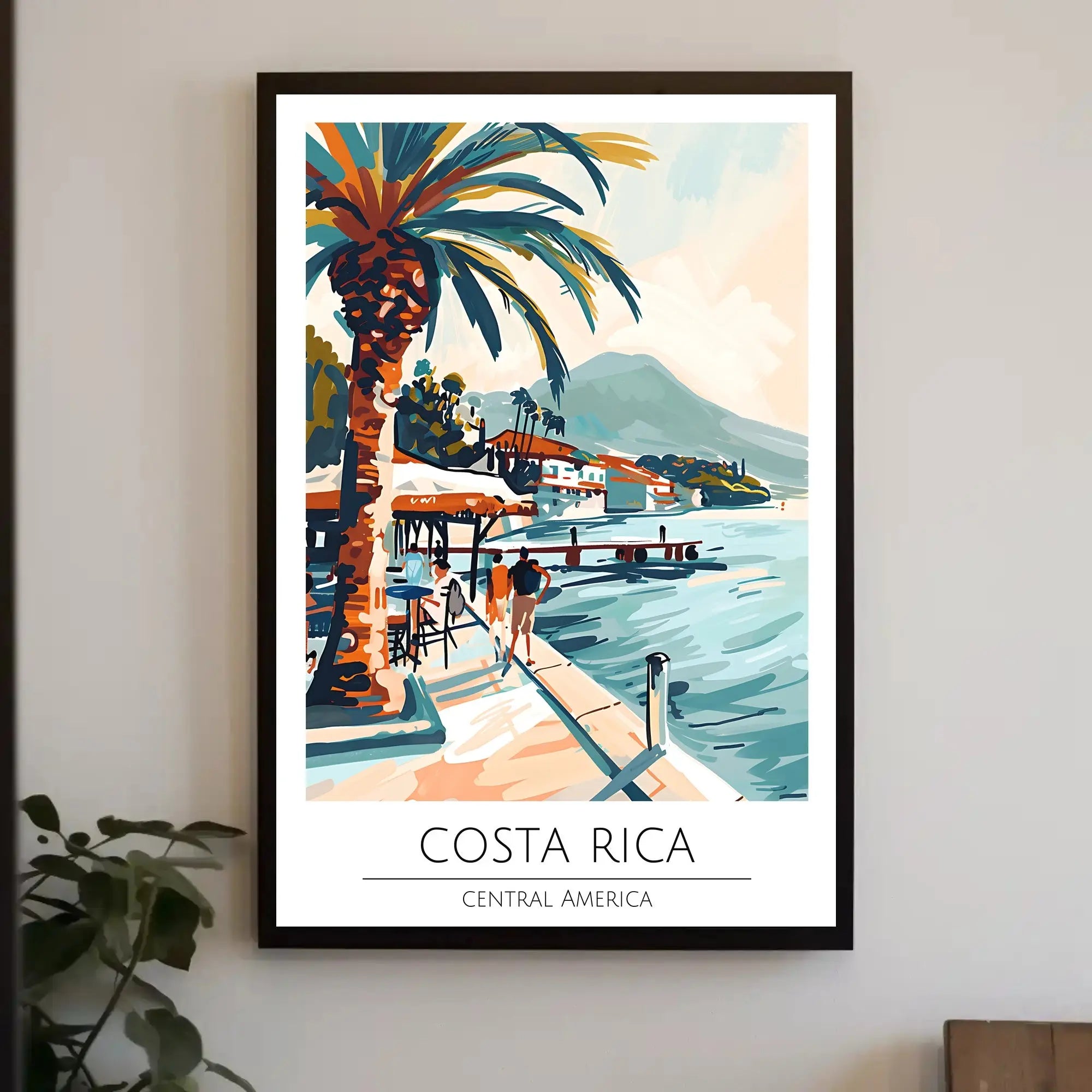 Costa Rica Coastal Escape Travel Poster PosterGoat