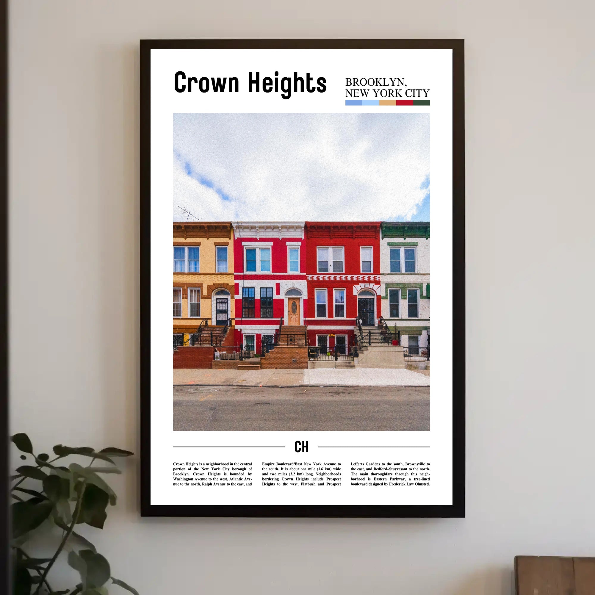 Crown Heights Urban Charm Poster: Cultural or Heritage Poster PosterGoat