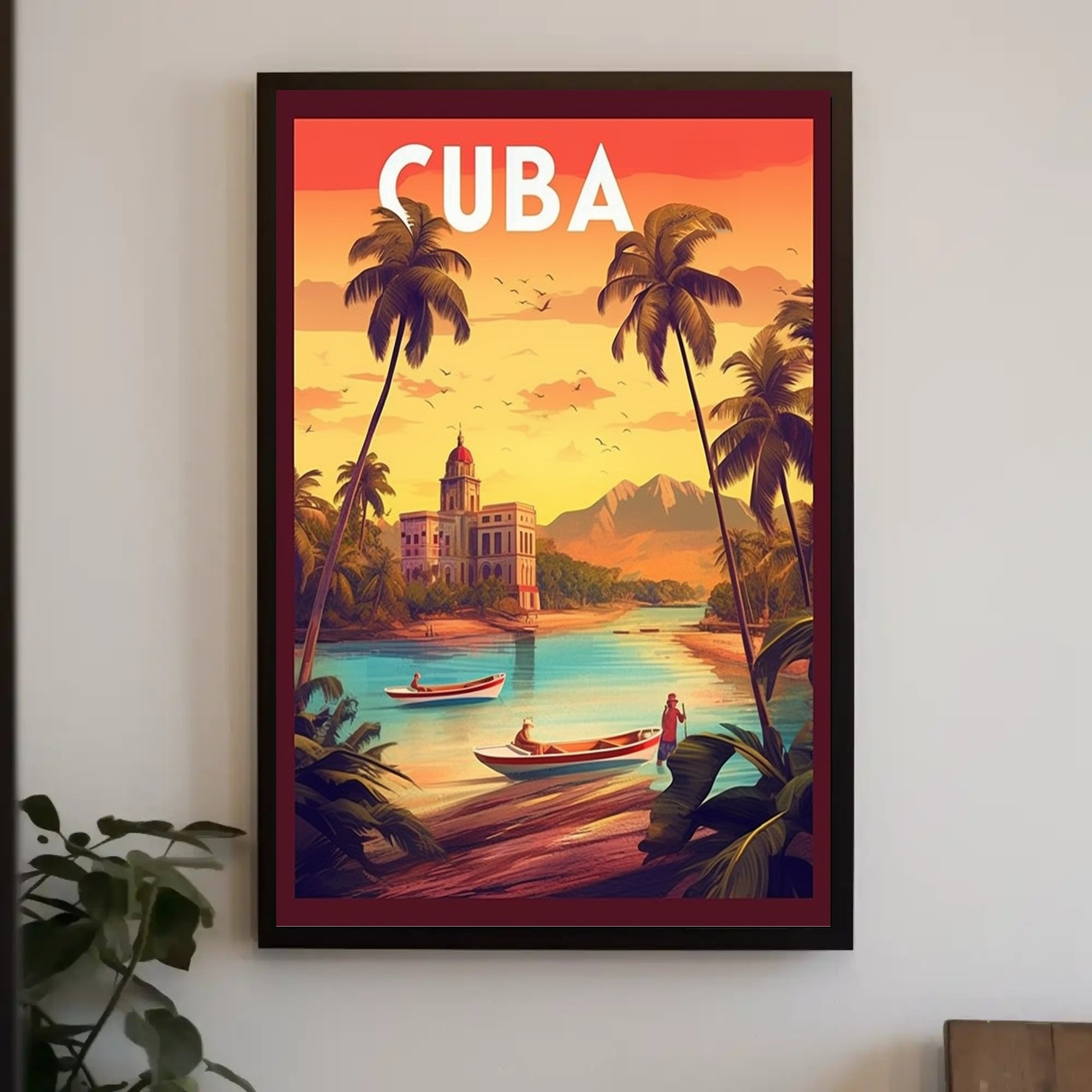 Cuban Tropical Vintage Travel Poster PosterGoat