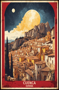 Cuenca's Dreamscape: Vintage Travel Poster PosterGoat