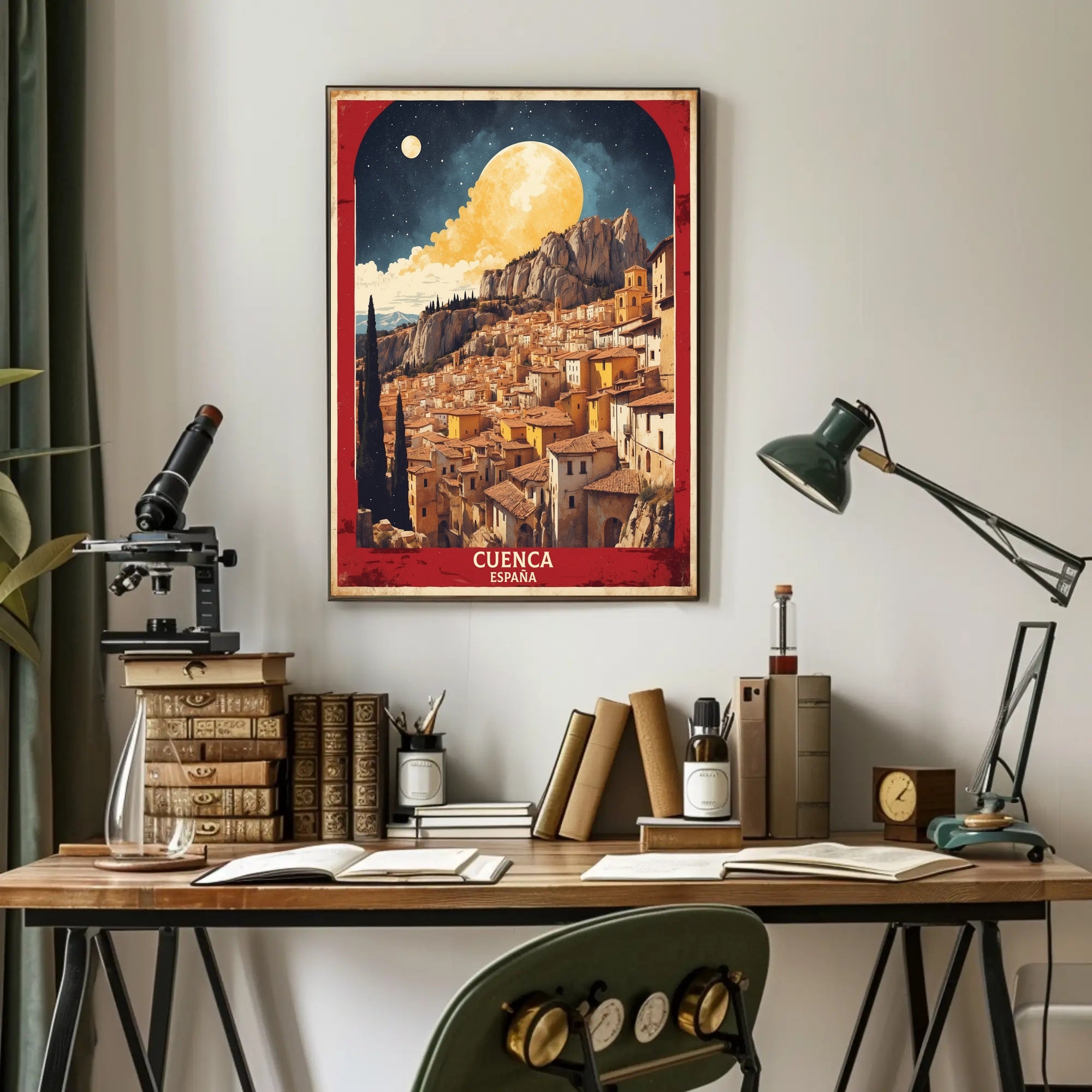 Cuenca's Dreamscape: Vintage Travel Poster PosterGoat