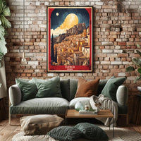 Cuenca's Dreamscape: Vintage Travel Poster PosterGoat