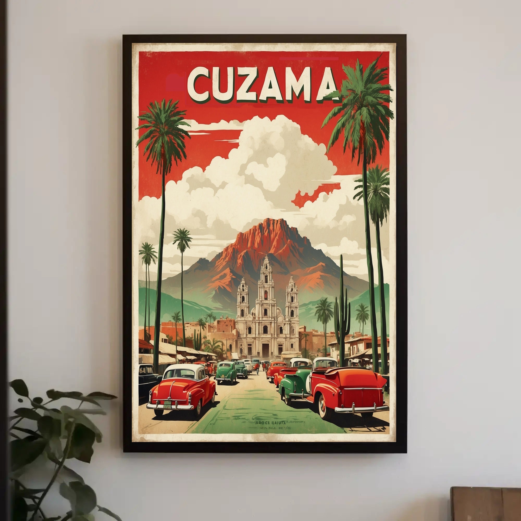 Cuzama Cathedral Vintage Artistry Cultural or Heritage Poster PosterGoat