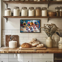 Cyclists Racing in Motion Sports Poster PosterGoat