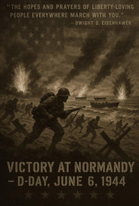 D-Day Normandy Invasion WWII Historical or Presidential Poster PosterGoat