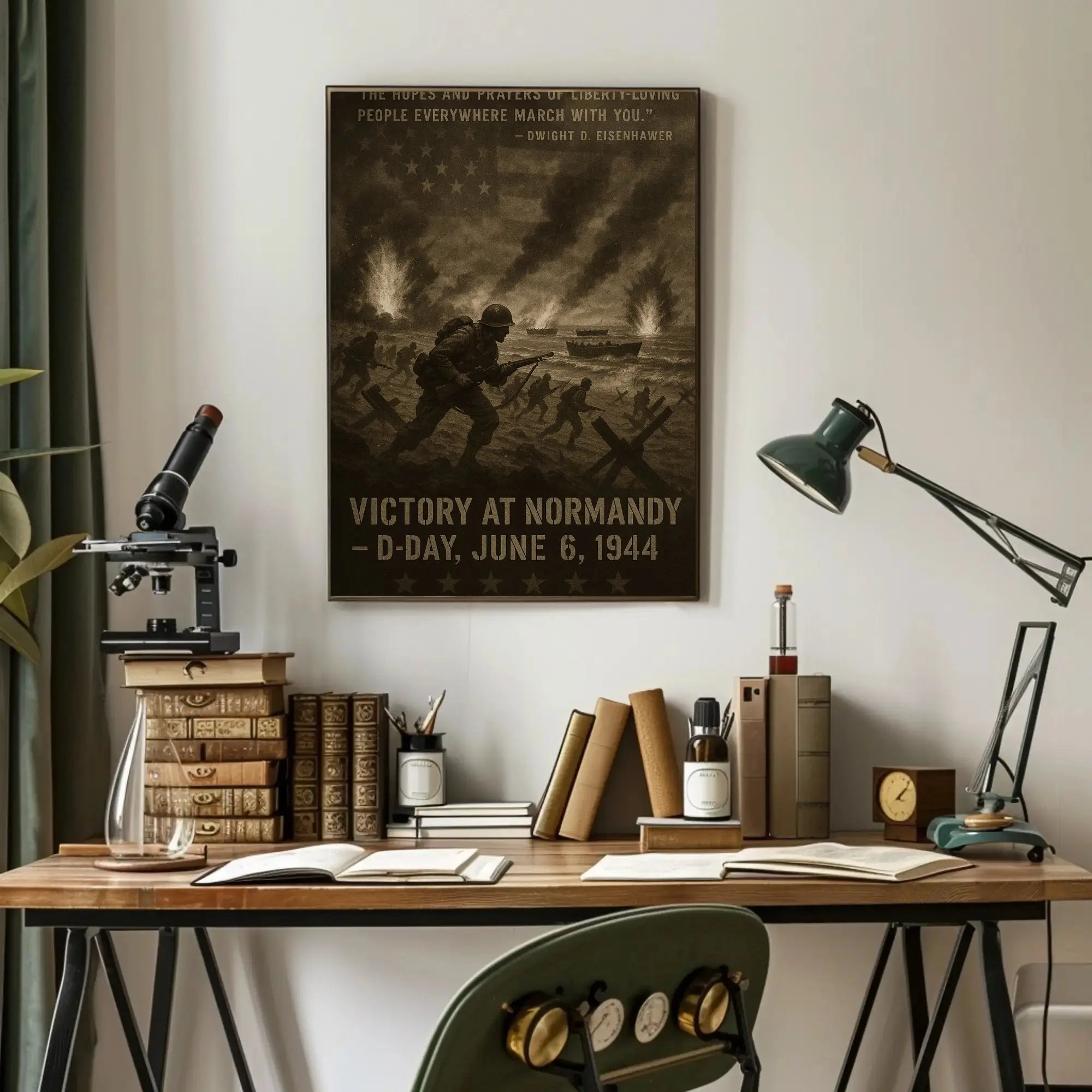 D-Day Normandy Invasion WWII Historical or Presidential Poster PosterGoat