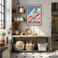 Dallas Skyline Retro Modern Urban Cityscape Poster PosterGoat