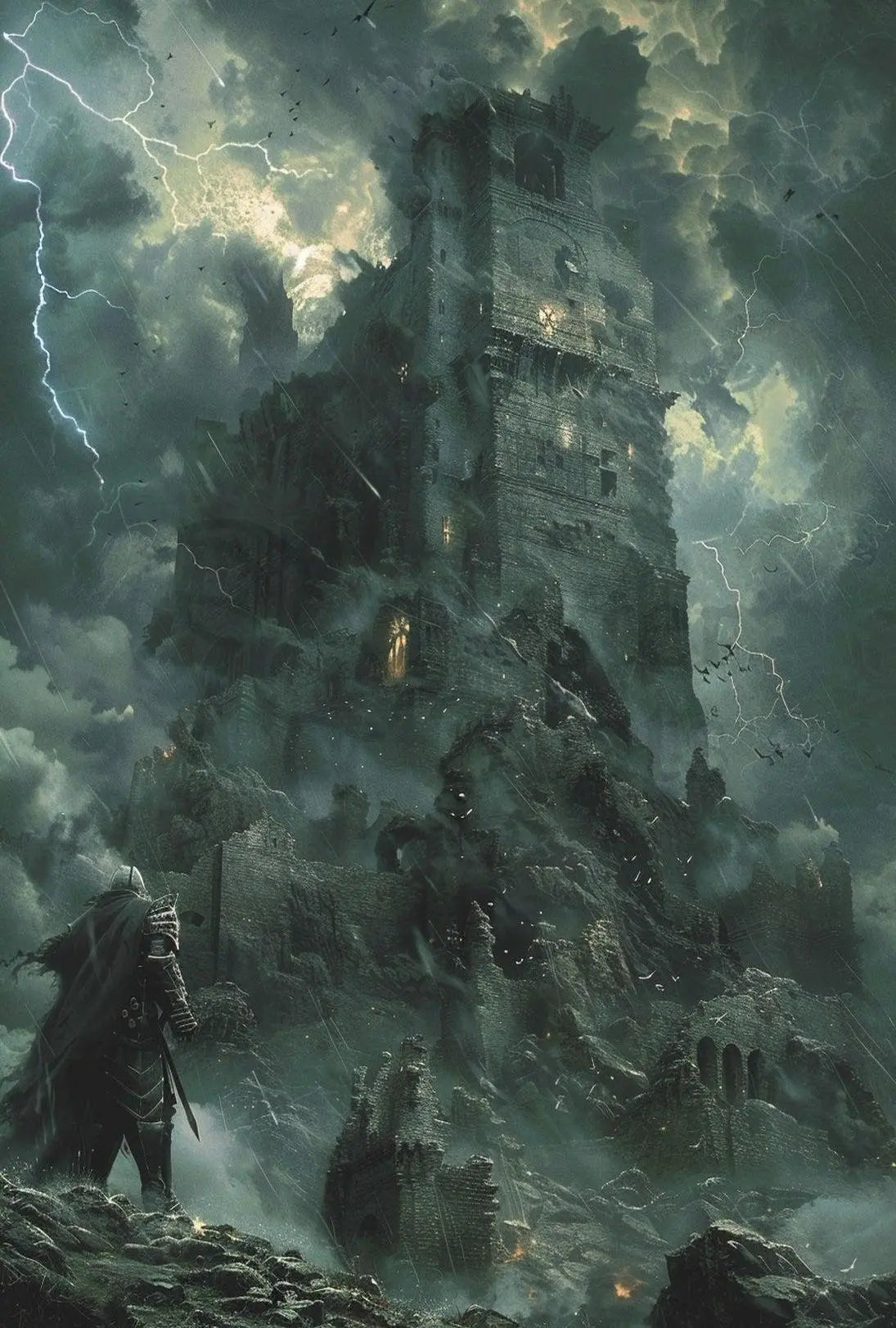 Dark Fantasy Castle Adventure Poster PosterGoat