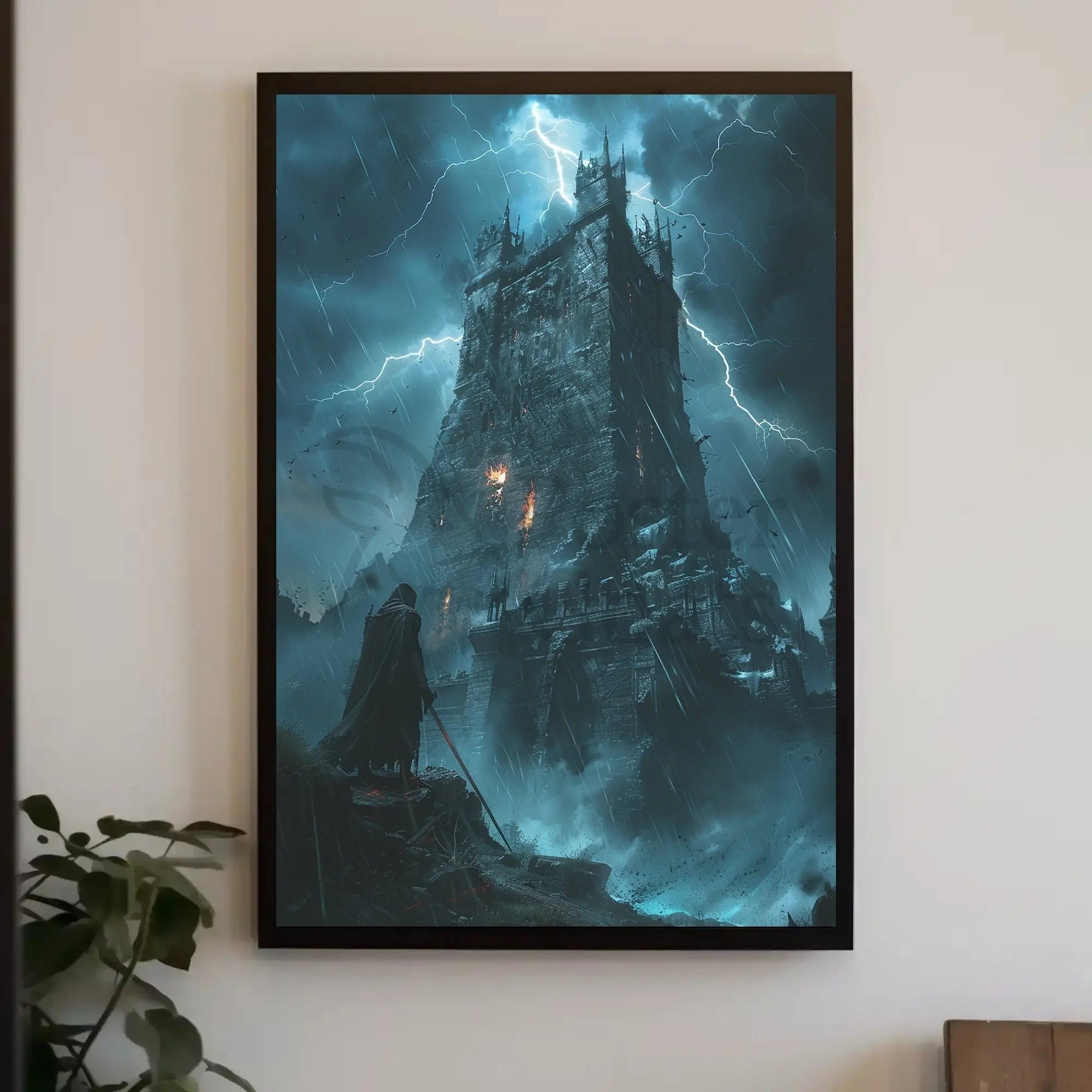 Dark Fantasy Gothic Castle Adventure Art Print Poster PosterGoat