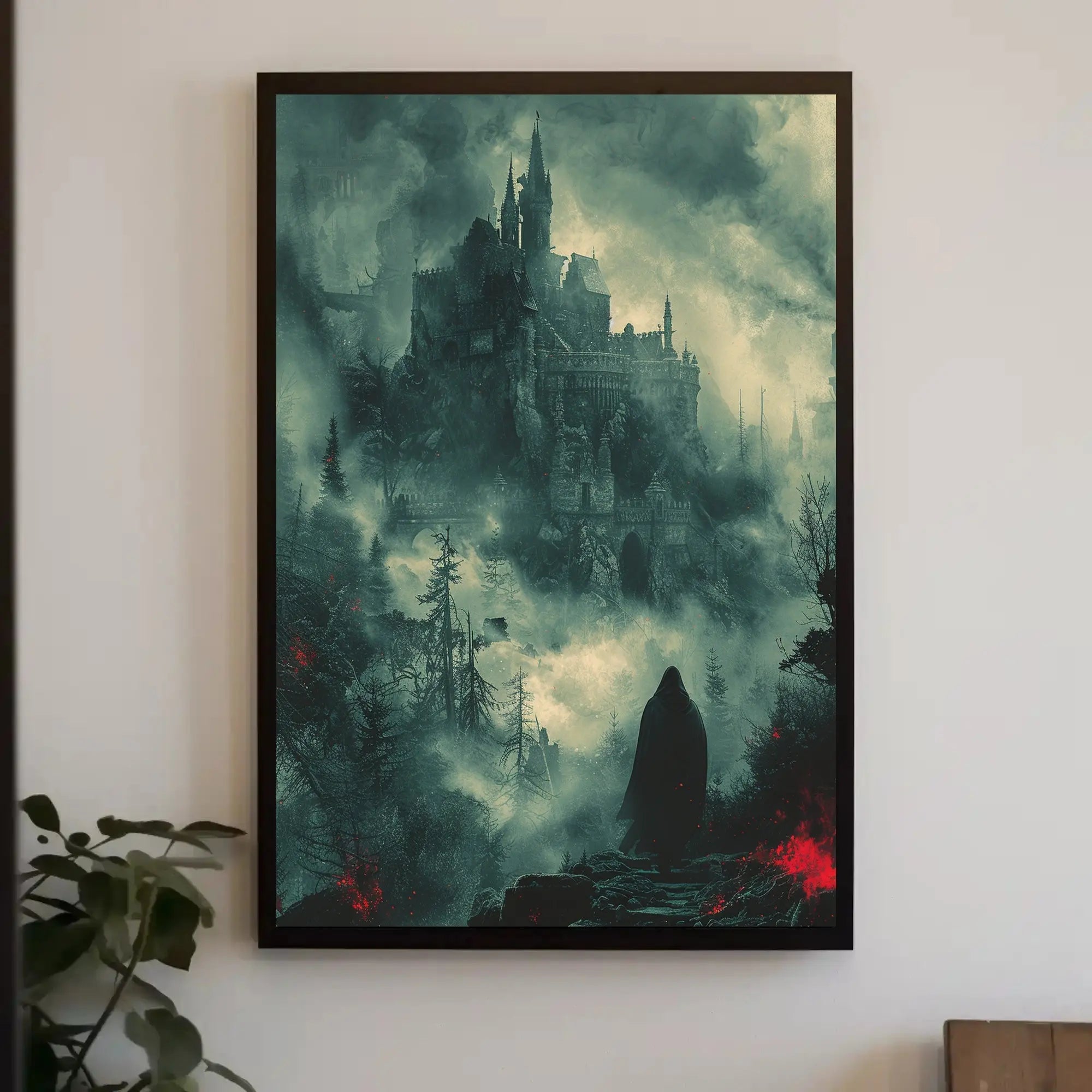 Dark Gothic Castle Mystical Fantasy Art Poster PosterGoat