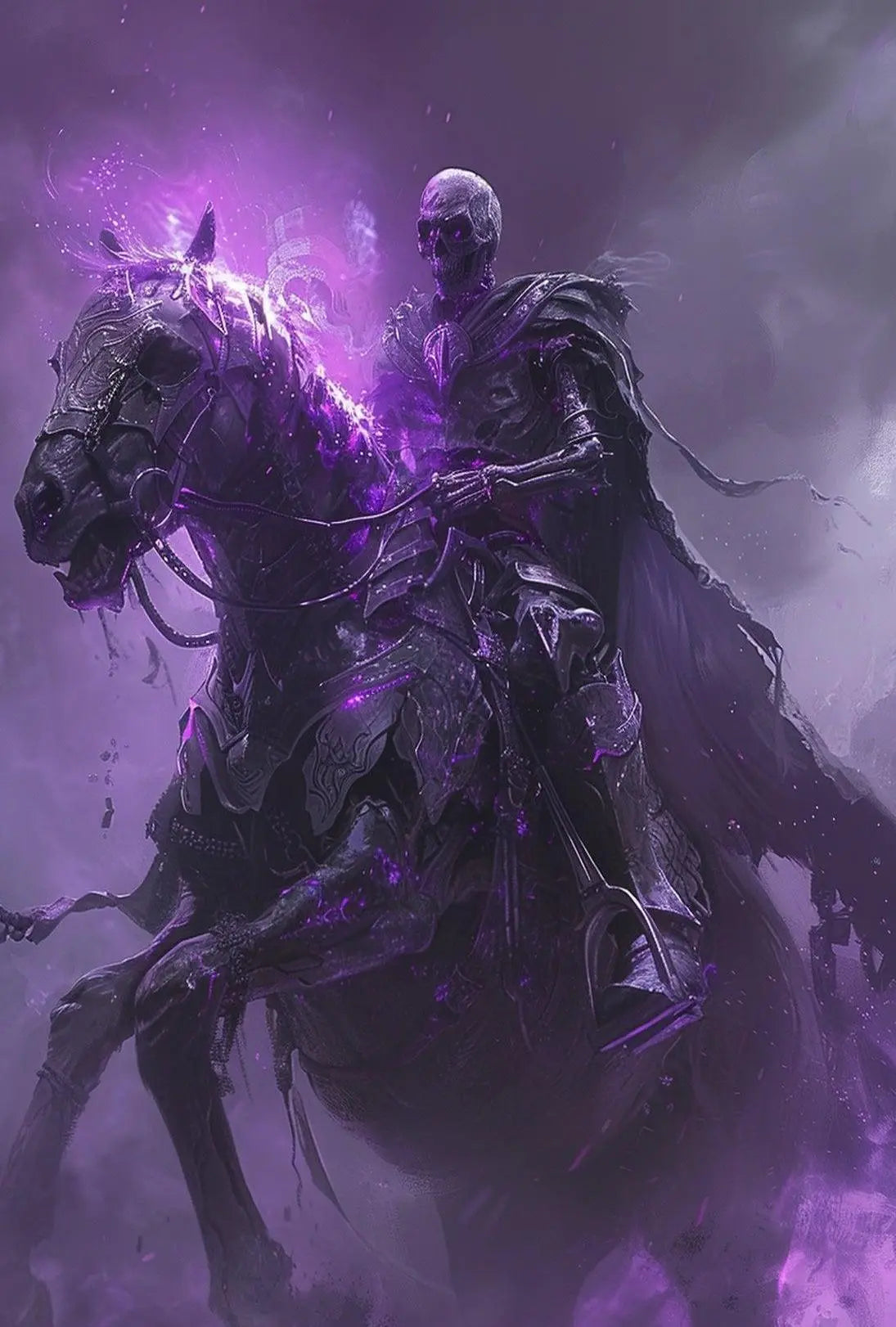 Dark Knight's Ride: Fantasy Realm Poster PosterGoat